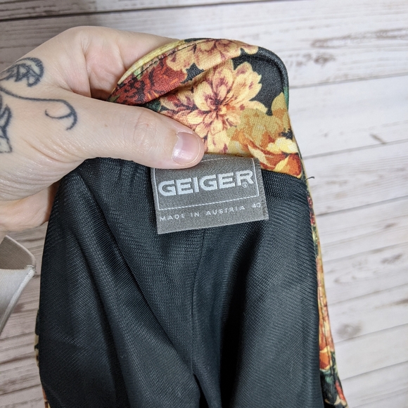 geiger • vintage pleated floral skirt grannycore - Picture 8 of 9